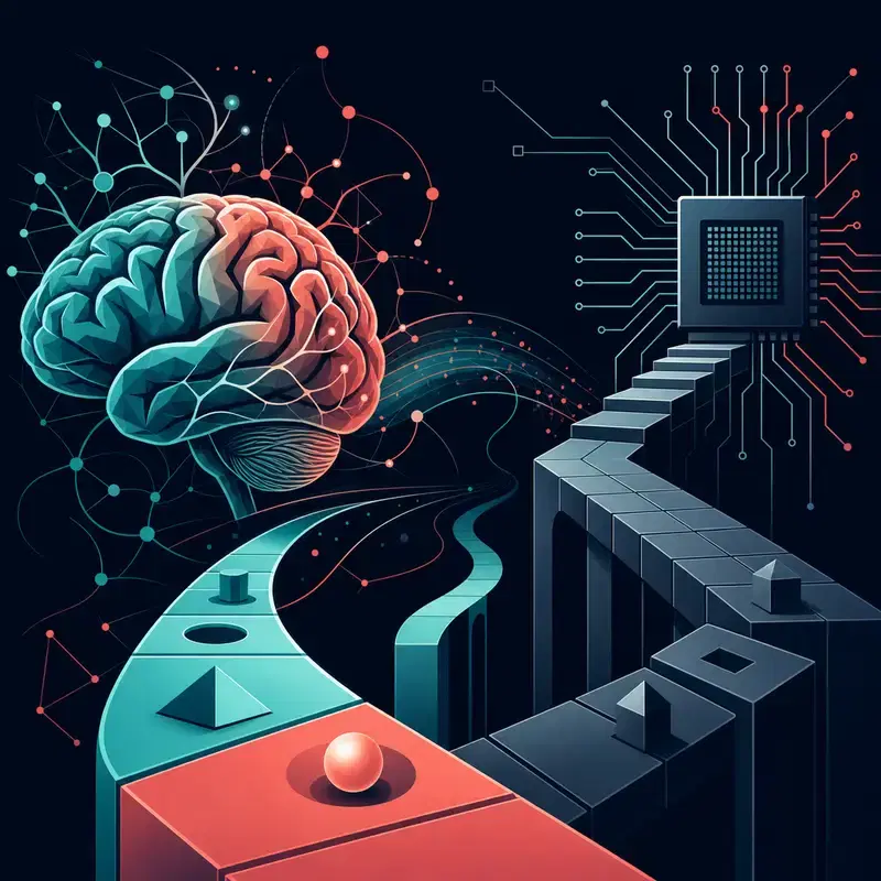 Titelbild für Analyse des gehirninspirierten Computings: Gehirne übertreffen KI immer noch