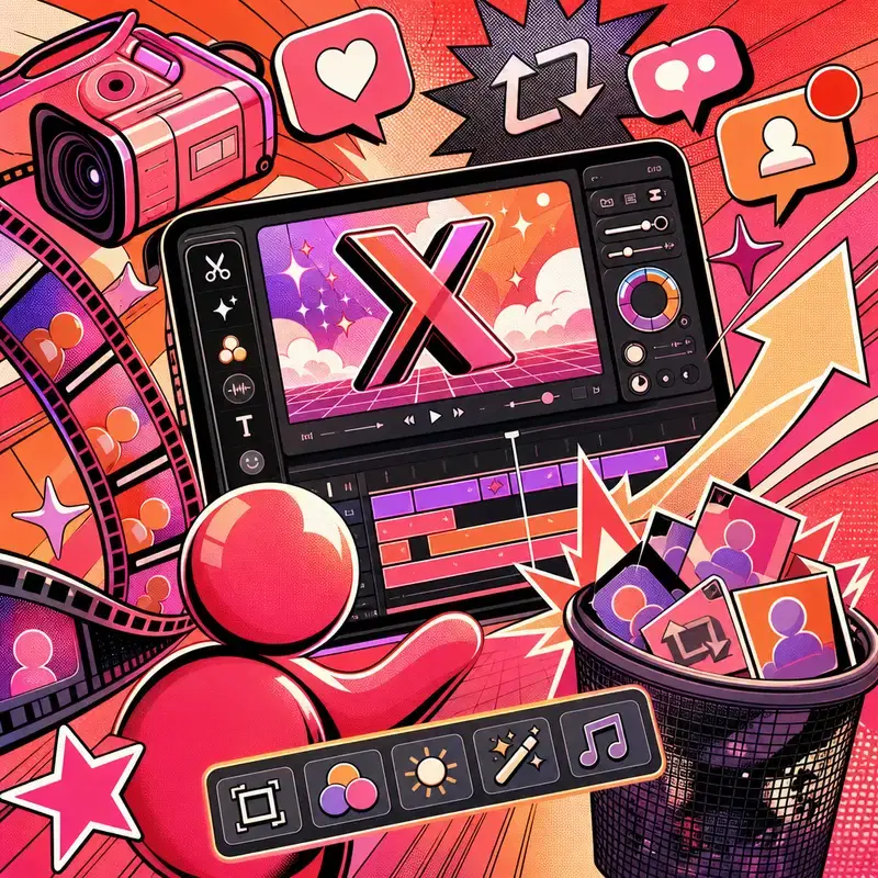 Imagen de portada de Análisis del editor de video de X: herramientas integradas por encima de los reposts