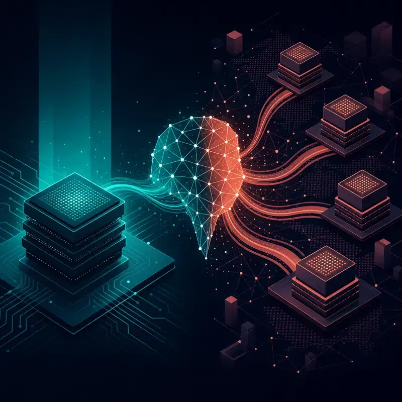 Titelbild für ZML LLMD Analyse: Kostenloser Many-Chip-Inferenz-Stack