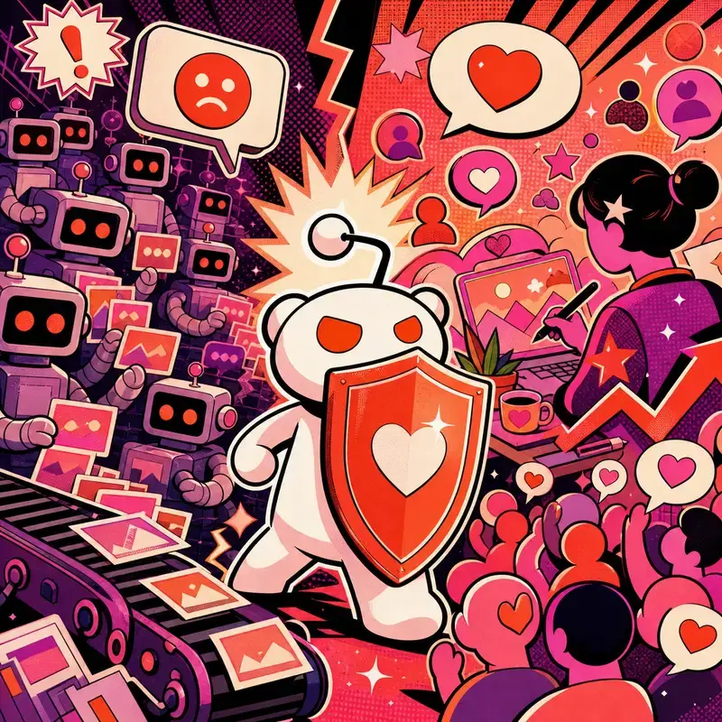 Image de couverture pour Analyse de la lutte contre le spam IA sur Reddit : la confiance l’emporte sur le volume