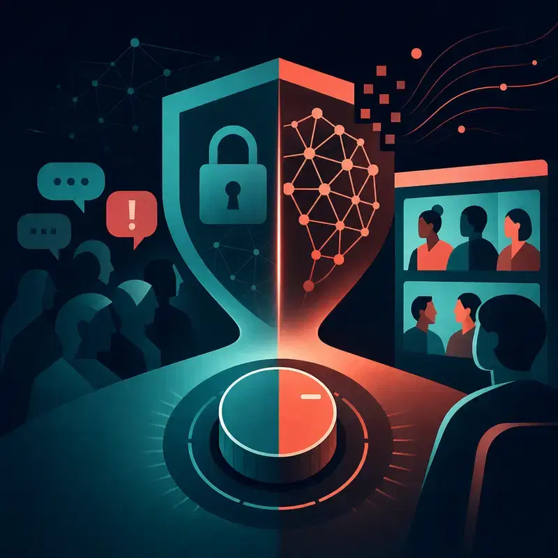 Titelbild für Microsoft Teams KI-Umschalter entfachen Debatte darüber, ob Datenschutz die Standardeinstellung sein sollte