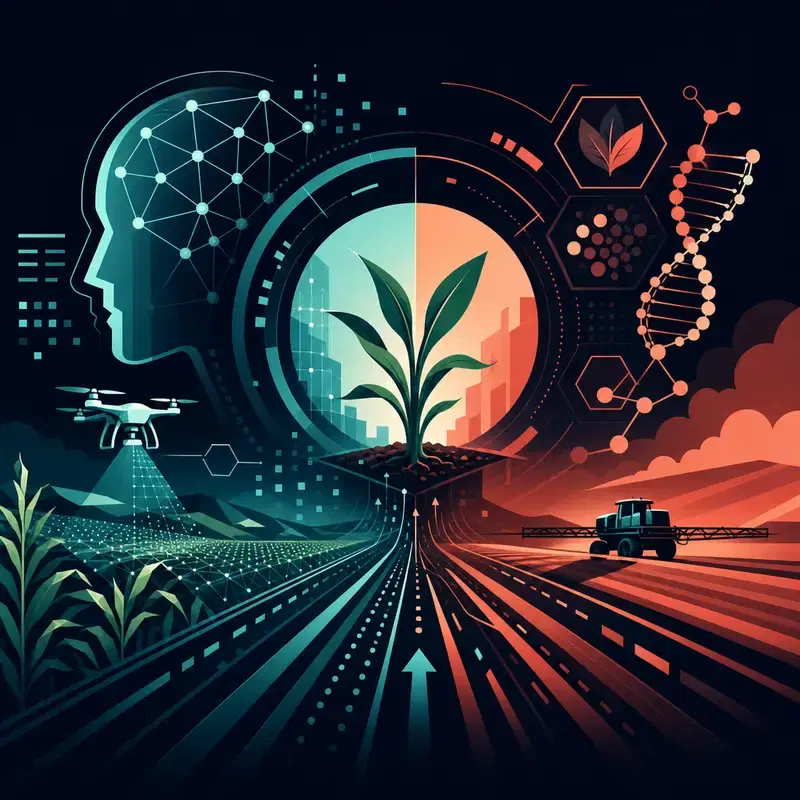 Titelbild für Syngentas KI-gestützter Weg zur Markteinführung von Pflanzenschutzmitteln: Design, Daten, Biologie und Analyse
