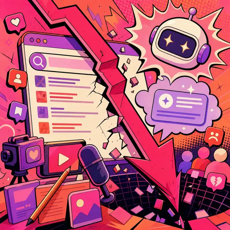 Cover image for Google Search Traffic Fell 34%: AI Distribution Analysis