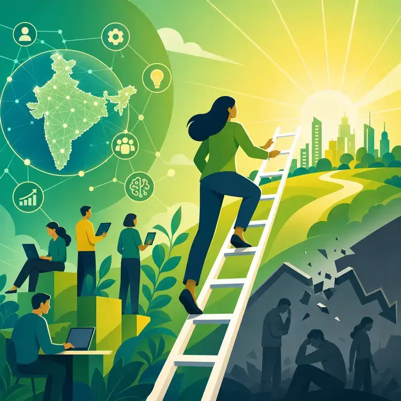 Cover image for AI Job Risk in India: Goldman Shows Forecast Limits