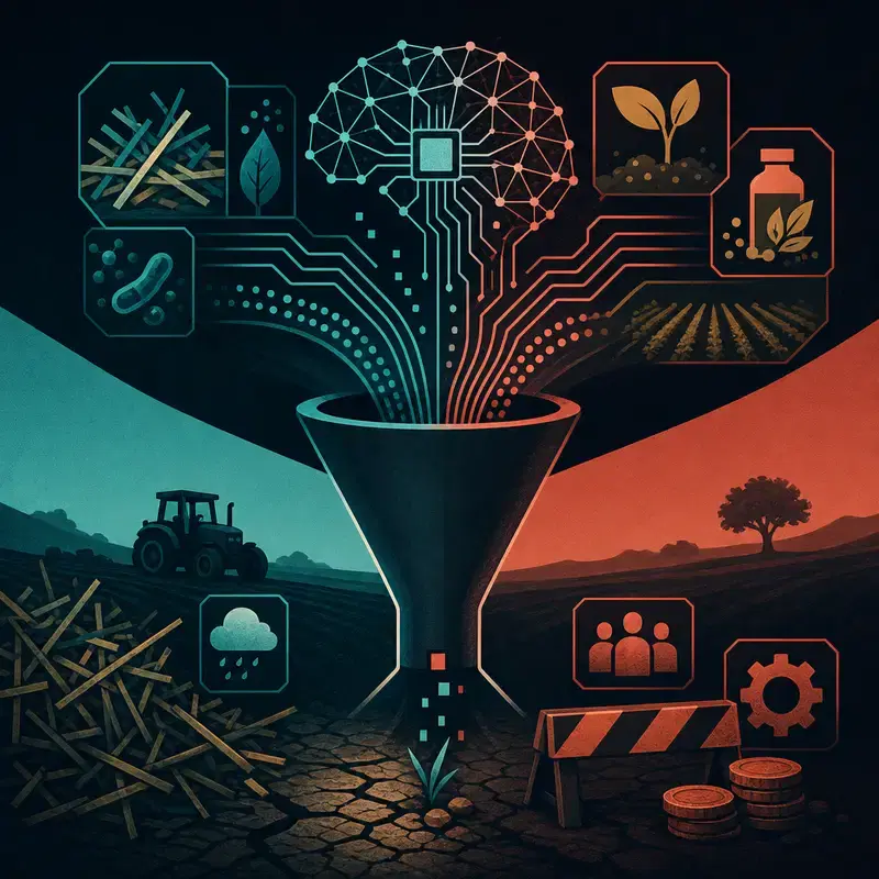 Cover image for AgroVani crop residue AI: agtech wedge analysis