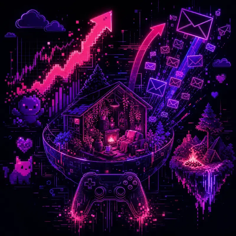 Cover image for Cozy gaming up 250% on Steam, 200% inbox: analysis